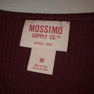 Criss cross v neck long sleeve shirt